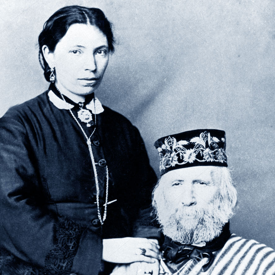 Anita Garibaldi con Giuseppe Garibaldi