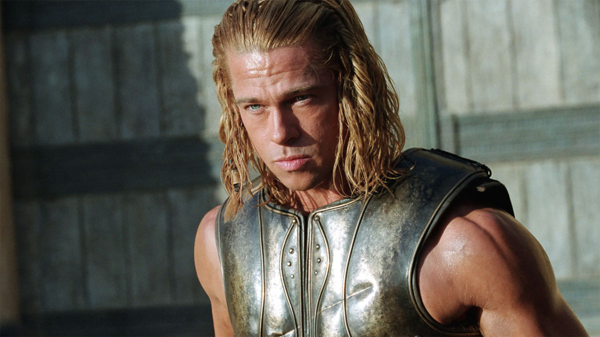 Achille interpretato da Brad Pitt nel film Troy (2004)