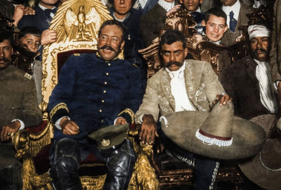 Pancho Villa con Emiliano Zapata