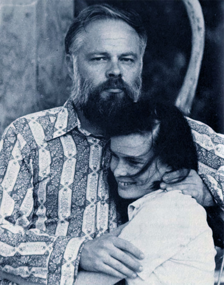 Philip Dick con Tessa nel 1973