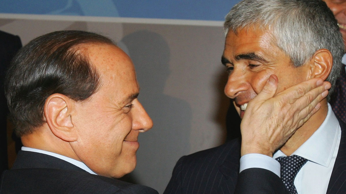 Pier Ferdinando Casini con Silvio Berlusconi