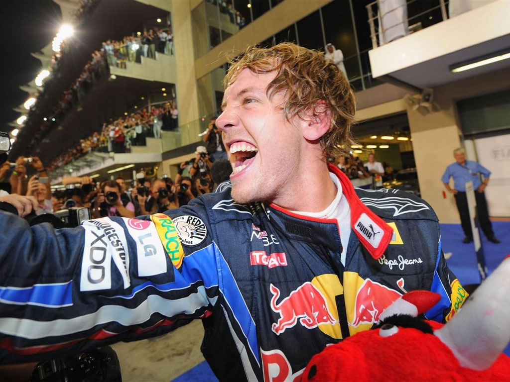 Sebastian Vettel, campione con la Red Bull