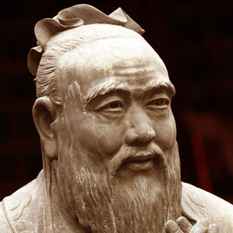 Foto quadrata di Confucio