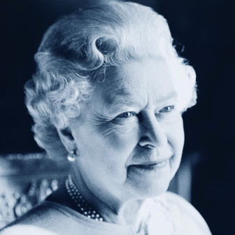Foto quadrata di Elisabetta II