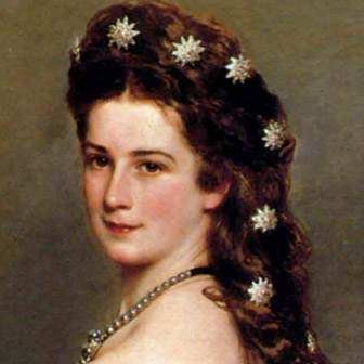 Foto quadrata di Elisabetta di Baviera