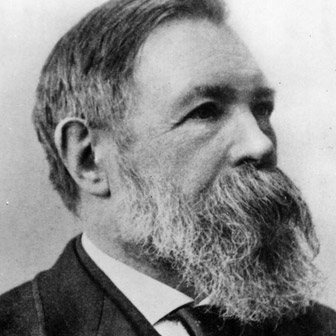 Foto quadrata di Friedrich Engels