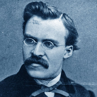 Foto quadrata di Friedrich Nietzsche