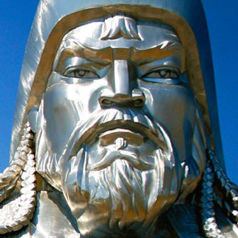 Foto quadrata di Gengis Khan