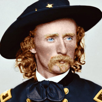 Foto quadrata di George A. Custer
