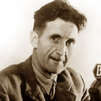 Foto quadrata di George Orwell