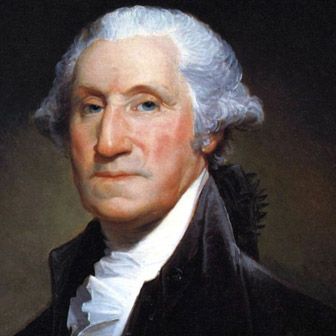 Foto quadrata di George Washington