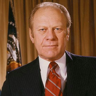 Foto quadrata di Gerald Ford