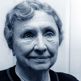 Foto quadrata di Helen Keller