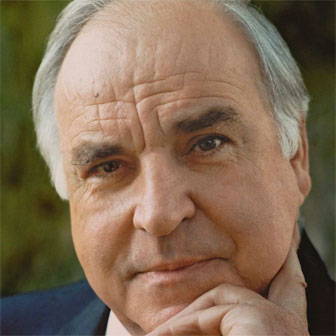 Foto quadrata di Helmut Kohl