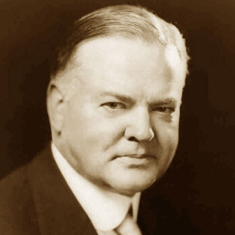Foto quadrata di Herbert Hoover
