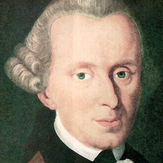 Foto quadrata di Immanuel Kant