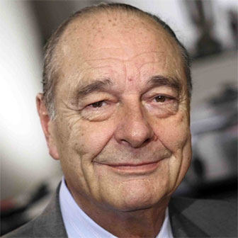 Foto quadrata di Jacques Chirac