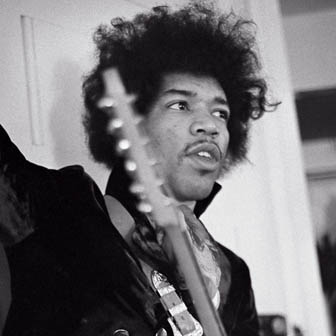 Foto quadrata di Jimi Hendrix