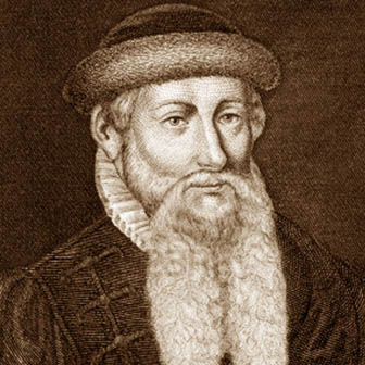 Foto quadrata di Johann Gutenberg