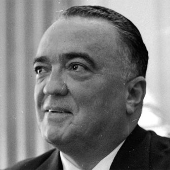 Foto quadrata di John Edgar Hoover