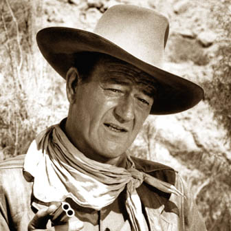 Foto quadrata di John Wayne