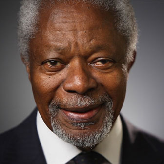 Foto quadrata di Kofi Annan