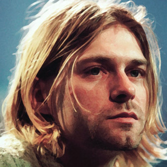 Foto quadrata di Kurt Cobain