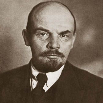 Foto quadrata di Lenin