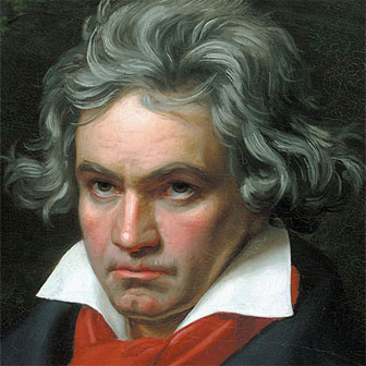 Foto quadrata di Ludwig Van Beethoven