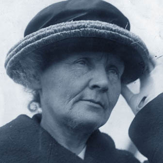 Foto quadrata di Marie Curie