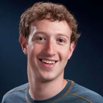 Foto quadrata di Mark Zuckerberg