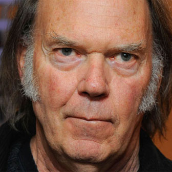 Foto quadrata di Neil Young