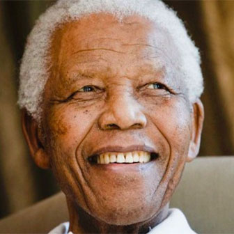 Foto quadrata di Nelson Mandela