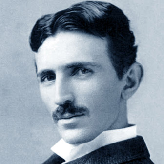 Foto quadrata di Nikola Tesla