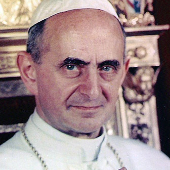 Foto quadrata di Papa Paolo VI