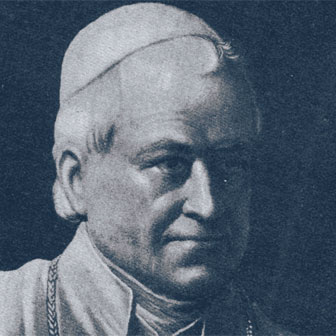 Foto quadrata di Papa Pio IX