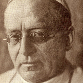Foto quadrata di Papa Pio XI