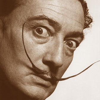 Foto quadrata di Salvador Dalí