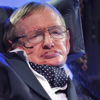 Foto quadrata di Stephen Hawking