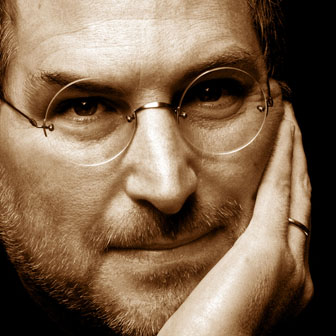 Foto quadrata di Steve Jobs