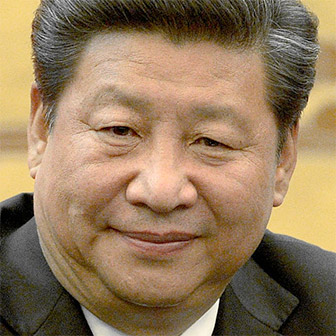 Foto quadrata di Xi Jinping