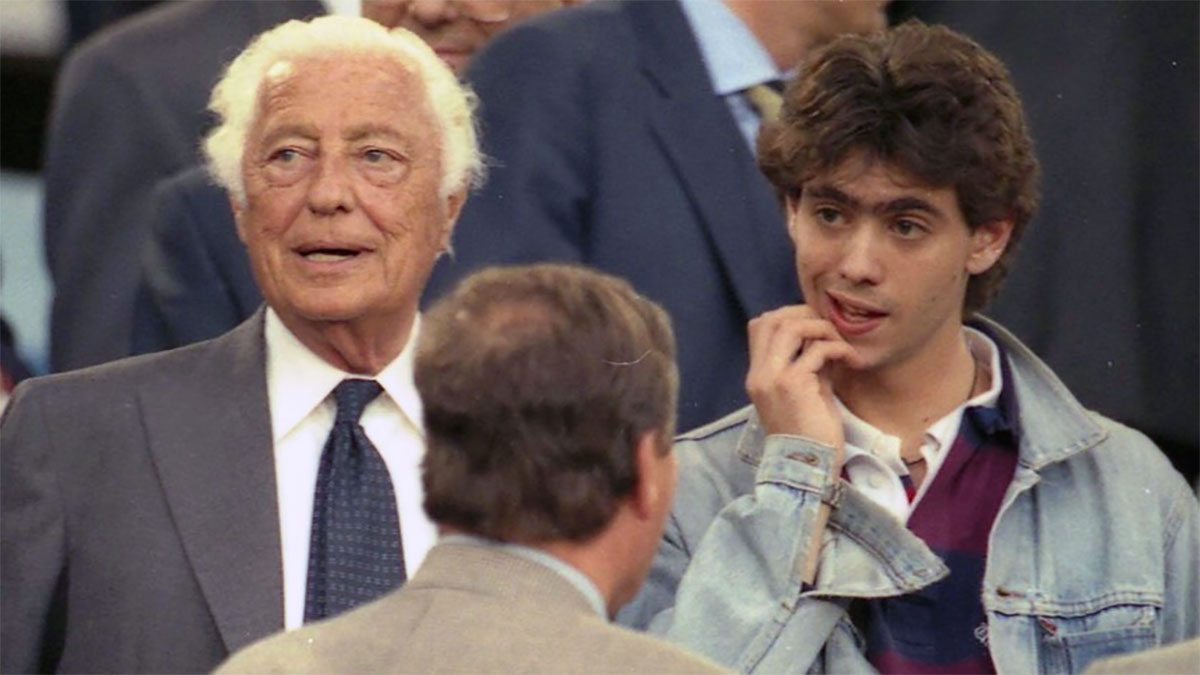 Andrea Agnelli con Gianni Agnelli