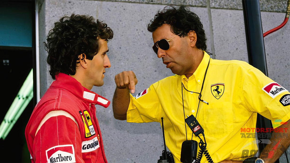 Cesare Fiorio con Alain Prost