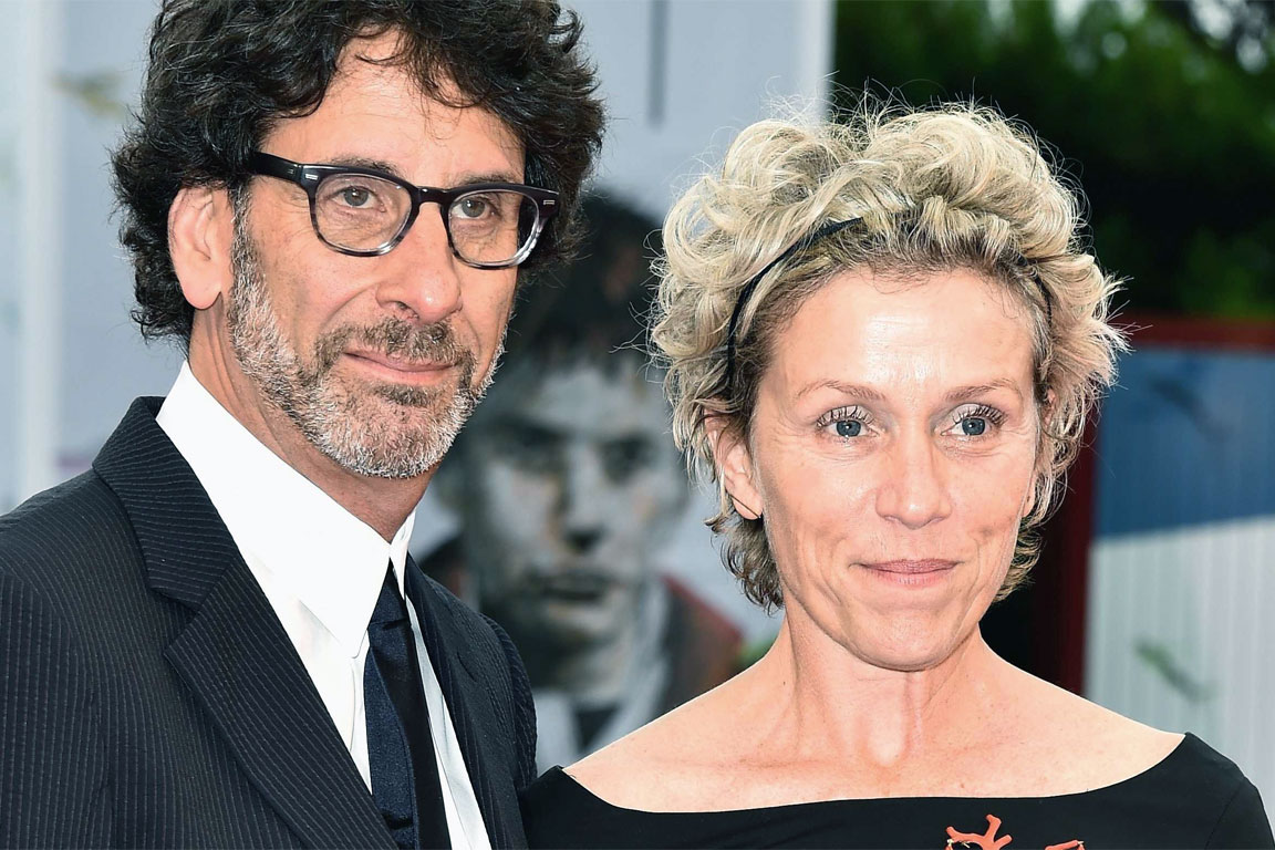 Frances McDormand con il marito Joel Coen