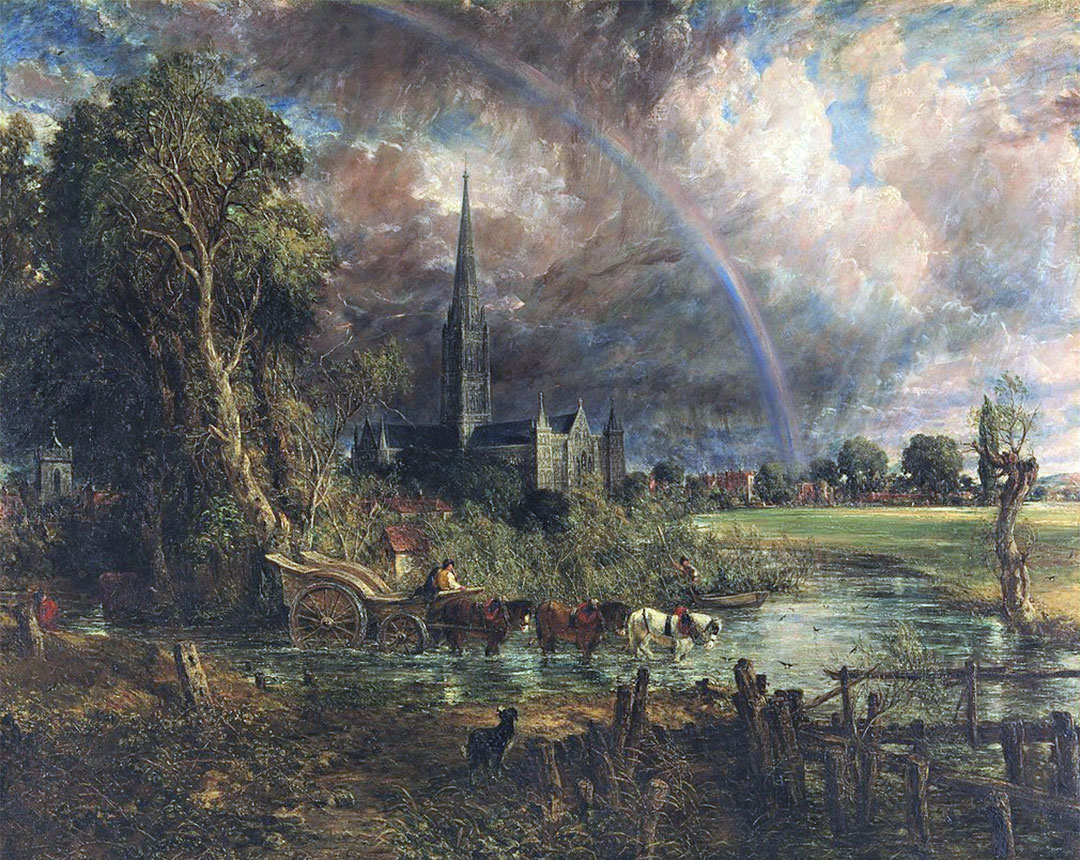 Cattedrale di Salisbury vista dai campi