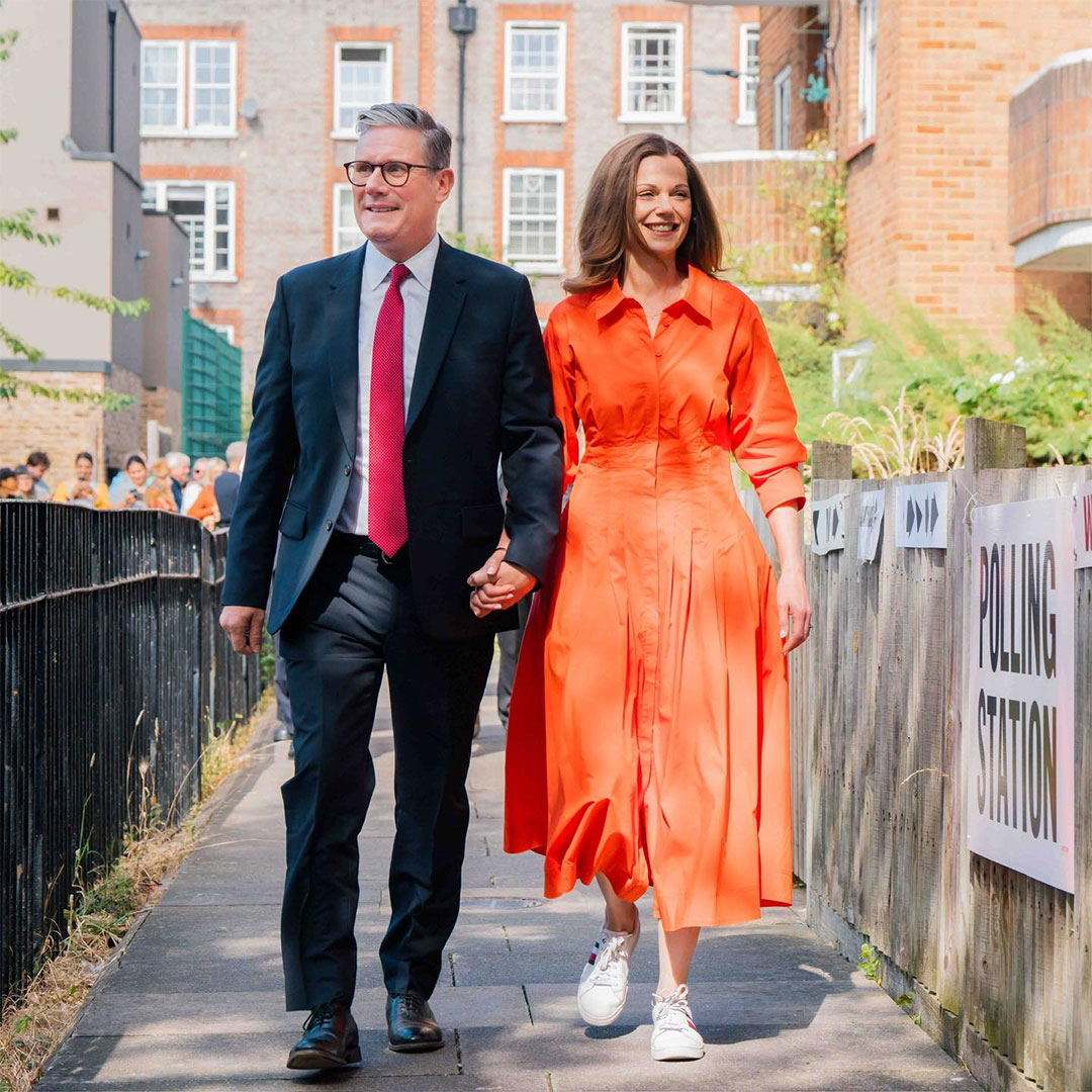 Keir Starmer con la moglie Victoria Alexander