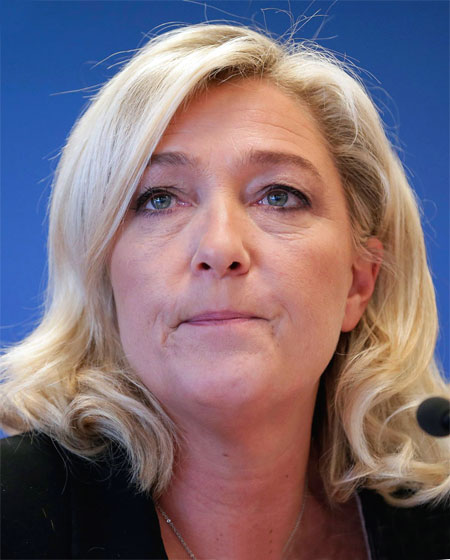 Foto media di Marine Le Pen